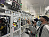 LG Energy Solution employees inspect battery production at the firm's Ultium Cells plant. [LG ENERGY SOLUTION]