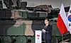 Minister of National Defense Ahn Gyu-back talks during a signing ceremony in Gliwice, Poland, on Aug. 1. [YONHAP]