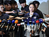 Olympic gold medalist Ah Se-young answers questions from the press on Aug. 7 [YONHAP]