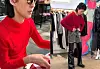 Entertainer Hong Jin-kyung's picture of herself wearing a red sweater, posted on June 2 [SCREEN CAPTURE]