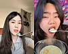 International TikTok users trying ggultteok cereal [SCREEN CAPTURE]