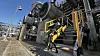 A robot dog regularly patrols the Ulsan Complex. It alerts workers if it detects abnormal conditions, such as strangely high or low temperatures and gas leaks. [SK INNOVATION]
