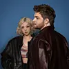 Cover for ″On My Mind,″ a song by Rose of Blackpink, left, and Alex Warren [THE BLACK LABEL]