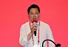 Jang Dong-hyuk, chairman of the People Power Party, delivers opening remarks during the party’s lawmakers’ workshop at the Aviation Training Center of Incheon International Airport Corporation on Aug. 28. [YONHAP]