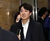 Rep. Lee Jun-seok of the center-right Reform Party at the National Assembly complex in Yeouido, western Seoul, on Tuesday [NEWS1]