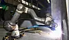 Collaborative robots work on welding flat blocks at HD Hyundai Samho's panel factory in Yeongam, South Jeolla, on Thursday. [HD HYUNDAI SAMHO]