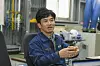 HD Hyundai Samho’s Yoo Sang-hun, vice president of the Automation Innovation Center, speaks at an interview with the Korea JoongAng Daily in Yeongam, South Jeolla, on Thursday. [HD HYUNDAI SAMHO]
