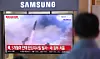 People watch a news broadcast at the waiting room of Seoul Station in Jung District, central Seoul, as North Korea fired ballistic missiles on Oct. 22, 2025. [NEWS1]