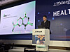 Celltrion CEO Seo Jin-seok delivers a keynote speech on the company's future road map at the 44th J.P. Morgan Health Care Conference held in San Francisco on Jan.13. [CELLTRION]