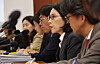 Second Vice Foreign Minister Kang In-sun speaks during an interagency meeting in Seoul on grant aid programs on May 9. [YONHAP]