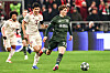 Bayern Munich defender Kim Min-jae, left, in action during the second leg of the Champions League playoffs against Celtic at Allianz Arena in Munich, Germany on Feb. 18. [EPA/YONHAP]