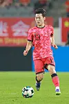 Kang Sang-yoon of South Korea controls the ball during the team's first match of the East Asian Football Federation E-1 Football Championship against China at Yongin Mireu Stadium in Yongin, Gyeonggi on July 7. [YONHAP]