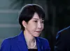 Japan's Prime Minister Sanae Takaichi, the leader of the ruling Liberal Democratic Party, arrives at the prime minister's office in Tokyo on Feb. 9 after her party's historic election win on Feb. 8. [REUTERS/YONHAP]