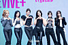Girl group IVE poses for photos during a showcase for the release of its second full-length album, “Revive+,” at Yes24 Live Hall in eastern Seoul on Feb. 23. [DANIELA GONZALEZ PEREZ]