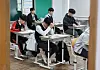 High school students at a school in Busan prepare for an exam on March 26. [YONHAP]