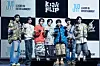 Members of boy band KickFlip pose for photos during their debut showcase held on Jan. 20 at the Yes24 Live Hall music venue in eastern Seoul. [DANIELA GONZALEZ PEREZ]