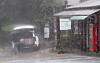 Heavy rain is seen around Bonggye-dong in Jeju City on May 9. [NEWS1]