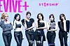 Girl group IVE poses for photos during a showcase for the release of its second full-length album, “Revive+,” at Yes24 Live Hall in eastern Seoul on Feb. 23. [DANIELA GONZALEZ PEREZ]