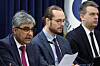 Rahul Anand, head of the International Monetary Fund mission to Korea, briefs the press on the results of the 2025 annual consultation at the Government Complex Seoul in Jongno District, central Seoul, on Sept. 24. [YONHAP]
