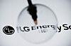 The logo of LG Energy Solution is pictured at its office building in Seoul on Nov. 23, 2021. [REUTERS/YONHAP]