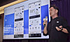Lee Yun-haeng, head of SK Telecom’s Air planning team, introduces “Air,” a new digital telecom service for unlocked phones, at the company’s T Factory in Seongdong District, eastern Seoul, on Oct. 1. [NEWS1]