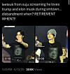 A post on social media platform X with an audio of Leeteuk allegedly saying ″I love Trump.″ The singers in the image are other members of the boy band Super Junior. [SCREEN CAPTURE]