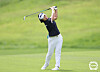 Kim Su-ji hits a shot during the Hanwha Classic at Jade Palace Golf Club in Chuncheon, Gangwon on Aug. 27. [NEWS1]