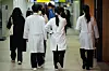 Medical staff walk inside a general hospital in Seoul on Feb. 19. [NEWS1]
