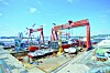 A view of HD Hyundai Heavy Industries' Ulsan shipyard [HD HYUNDAI]
