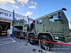 Hanwha Aerospace displays the K239 Chunmoo multiple launch rocket system during the International Defence Industry Exhibition in Kielce, Poland, on Sept. 5, 2023, in this file photo provided by the Korean defense firm.[YONHAP]