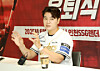 Former SSG Landers player Choo Shin-soo speaks during a press conference ahead of his retirement ceremony at Incheon SSG Landers Field in Incheon on June 14, 2025. [YONHAP]