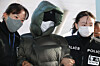 Hwang Ha-na, the granddaughter of the founder of Namyang Dairy Products, center, appears for a pretrial detention hearing at the Suwon District Court’s Anyang branch in Dongan District, Anyang, Gyeonggi, on Dec. 26, 2025, after being arrested abroad on drug charges. [JOINT PRESS CORPS]