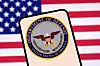 United States Department of Defense logo and U.S. flag are seen in this illustration taken on April 23. [REUTERS/YONHAP]