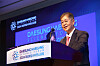 Daesung Group Chairman Kim Young-hoon, who also serves as the chair of the World Energy Council, gives a welcome speech at the 2024 Daesung Haegang Science Forum held at the Westin Josun Hotel in central Seoul on Thursday. [DAESUNG GROUP]