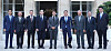 Chiefs of Korea's eight conglomerates pose with French President Emmanuel Macron, center, at the Elysee Palace in Paris in June when the business leaders were in the city to participate the general assembly of the Bureau International des Expositions to promote Busan as the host of the World Expo 2030. From left: Hanwha Group Vice Chairman Kim Dong-kwan, Hyundai Motor Group Executive Chair Euisun Chung, LG Chairman Koo Kwang-mo, Samsung Electronics Executive Chairman Lee Jae-yong, French President Emmanuel Macron, SK Group Chairman Chey Tae-won, Poongsan Group and Federation of Korean Industries Chairman Ryu Jin, Hyosung Group Vice Chairman Cho Hyun-sang and Hanjin Group Chairman Walter Cho. [KOREA CHAMBER OF COMMERCE AND INDUSTRY]