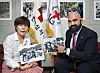 From left, Kim Ju-ja, director-general of the International Relations and Inter-Korean Office of the Korean National Red Cross (KNRC), and Charles Sabga, head of the International Committee of the Red Cross (ICRC) Mission in Korea, speak with the Korea JoongAng Daily at the ICRC Korea's office in central Seoul on Aug. 12. [PARK SANG-MOON]