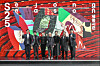 Sejong Center for the Performing Arts' resident troupe leaders and CEO, middle, pose for photos after a press conference at the Seoul Metropolitan Ballet Studio in Yongsan District, central Seoul, on Tuesday. [SEJONG CENTER FOR THE PERFORMING ARTS]