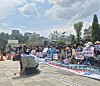 Members of the Seoul chapter of the Korean Parents’ Network for People with Disabilities hold a press conference in front of the Seoul Metropolitan Council in central Seoul on Aug. 27 to demand the establishment of the Seongjin School. During the event, some participants knelt as they pleaded, “Please save our children and families.” [JUN YUL]