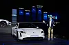 Kevin Giek, vice president of product line limousines at Porsche AG, introduces the new Taycan EV during a media event in central Seoul on Thursday. [PORSCHE KOREA]