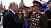 A North Korean general salutes Russian President Vladimir Putin at the Red Square in Moscow on May 9. The South Korean government believes the person is Lt. Gen. Cha Yong-pom, first vice minister of national defense and director general of the General Bureau of North Korea. [SCREEN CAPTURE]
