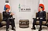 President Lee Jae Myung and Japanese Prime Minister Shigeru Ishiba hold a summit on the sidelines of the Group of 7 (G7) summit in Kananaskis, Cadana on June 18. [JOINT PRESS CORPS]