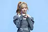 IVE’s Rei poses for photos during a showcase for the release of the group’s second full-length album, “Revive+,” at Yes24 Live Hall in eastern Seoul on Feb. 23. [DANIELA GONZALEZ PEREZ]