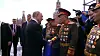A North Korean general salutes Russian President Vladimir Putin at the Red Square in Moscow on May 9. The South Korean government believes the person is Lt. Gen. Cha Yong-pom, first vice minister of national defense and director general of the General Bureau of North Korea. [SCREEN CAPTURE]