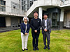 From left: Office: 100% CEO Mikiko Onaka, B.A. Entertainment CEO Jang Won-seok and FANY Studio's vice president Katsuaki Yamaji [B.A. ENTERTAINMENT]