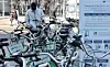 Bicycles for Seoul’s public bicycle service Ttareungi are seen on a street in Yeongdeungpo District, western Seoul on Feb. 1. [YONHAP]