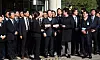 Democratic Party chief Lee Jae-myung speaks to reporters after being acquitted by the Seoul High Court of violating the Public Official Election Act on March 26. [NEWS1]