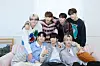 Boy band Ampers&One poses for the camera during a recent FanTalk 2 video interview with Celeb Confirmed. [CHO YONG-JUN]