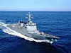 Sejong the Great, an Aegis equipped destroyer, during sea trials. [HYUNDAI HEAVY INDUSTRIES]