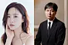 Singer-turned-actor Ham Eun-jung, left, and film director Kim Byung-woo [YONHAP]
