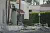 Damage to a building is pictured after an explosion in Palm Springs, California, on May 17. [AP/YONHAP]
